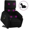 Image de vidaXL Fauteuil de massage avec releveur électrique noir similicuir