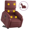 Image de Fauteuil de massage releveur électrique vin rouge similicuir