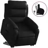 Image de vidaXL Fauteuil relax avec releveur Noir Similicuir