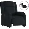 Image de vidaXL Fauteuil relax électrique noir similicuir