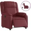 Image de vidaXL Fauteuil relax électrique vin rouge similicuir