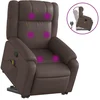 Image de vidaXL Fauteuil de massage avec releveur Marron Similicuir