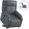 Image de vidaXL Fauteuil relax releveur électrique gris similicuir