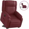 Image de vidaXL Fauteuil relax releveur électrique vin rouge similicuir