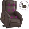 Image de vidaXL Fauteuil de massage avec releveur électrique brun similicuir