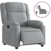Image de vidaXL Fauteuil relax électrique gris clair Tissu
