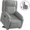 Image de vidaXL Fauteuil relax releveur gris clair Tissu