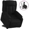 Image de vidaXL Fauteuil relax avec releveur Noir Similicuir