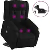 Image de vidaXL Fauteuil de massage avec releveur électrique noir similicuir
