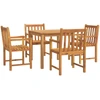 Image de vidaXL Ensemble de jardin 5 pièces en bois massif d'acacia