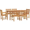 Image de vidaXL Ensemble de jardin 7 pièces en bois massif d'acacia