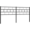 Image de vidaXL Tête de lit en métal noir 193 cm