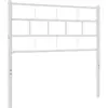 Image de vidaXL Tête de lit de rechange en métal blanc 75 cm