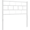 Image de vidaXL Tête de lit de rechange en métal blanc 80 cm