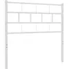 Image de vidaXL Tête de lit de rechange en métal blanc 107 cm