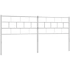 Image de vidaXL Tête de lit de rechange en métal blanc 160 cm