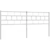 Image de Tête de lit métal blanc 193 cm