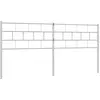 Image de Tête de lit métal blanc 200 cm