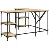 Image de vidaXL Bureau Chêne Sonoma 139x139x75 cm Bois composite