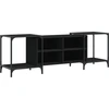 Image de vidaXL Armoire TV noire 153x37x50 cm Bois composite
