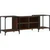 Image de vidaXL Armoire TV marron imitation chêne 153x37x50 cm Matériau dérivé du bois