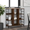 Image de Sideboard brun imitation chêne 102x32x103,5 cm Matériau dérivé du bois