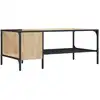 Image de vidaXL Table basse avec étagère Chêne Sonoma 100x51x40 cm Bois composite