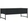 Image de vidaXL Table basse noire 101x49x39,5 cm Bois composite