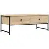 Image de vidaXL Table basse en chêne soona 101x49x39,5 cm Matériau dérivé du bois