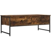 Image de vidaXL Table basse chêne fumé 101x49x39,5 cm Bois composite