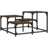 Image de vidaXL Table basse marron imitation chêne 68x68x40 cm Bois composite