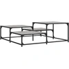 Image de vidaXL Table basse Gris Sonoma 107x107x40 cm Bois composite
