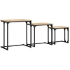 Image de vidaXL Tables d'ensemble 3 pcs. chêne Sonoma bois composite