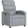 Image de Fauteuil relax gris clair tissu