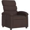 Image de vidaXL Fauteuil relax brun foncé Tissu
