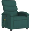 Image de vidaXL Fauteuil de massage vert foncé Tissu