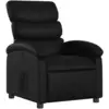 Image de Fauteuil relax noir similicuir