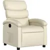 Image de vidaXL Fauteuil relax Crème Similicuir