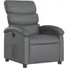 Image de vidaXL Fauteuil relax gris similicuir