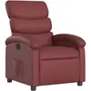Image de Fauteuil relax vin rouge similicuir