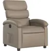Image de vidaXL Fauteuil relax cappuccino brun similicuir