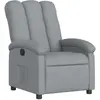 Image de vidaXL Fauteuil relax gris clair Tissu
