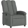 Image de vidaXL Fauteuil relax gris foncé Tissu