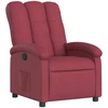 Image de vidaXL Fauteuil relax rouge vin Tissu