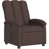 Image de vidaXL Fauteuil relax brun foncé Tissu