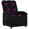 Image de vidaXL Fauteuil de massage noir tissu