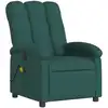 Image de vidaXL Fauteuil de massage vert foncé Tissu