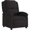 Image de vidaXL Fauteuil relax noir tissu