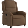 Image de vidaXL Fauteuil relax brun Tissu