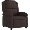 Image de vidaXL Fauteuil relax brun foncé Tissu